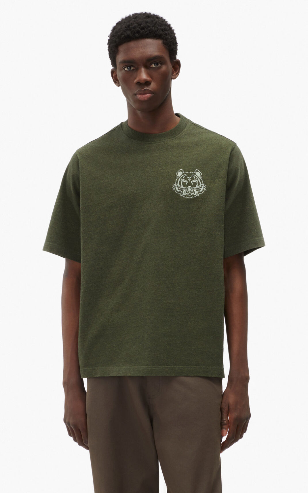 Camisetas Kenzo RE/relaxed casual Hombre Verde Oliva - SKU.2826220
